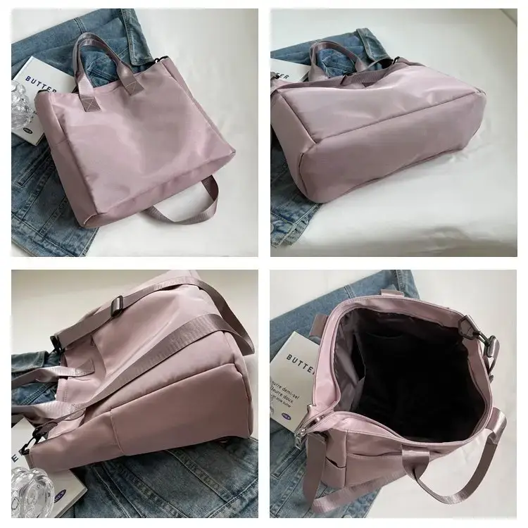Women's Pink Large Capacity Shoulder Bag — feature 8