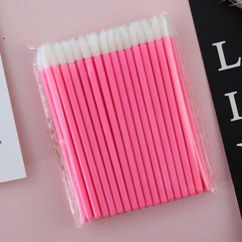 50 Pcs Solid Handle Eyelash Brush for Makeup - Image 3