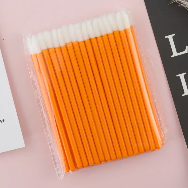 50 Pcs Solid Handle Eyelash Brush for Makeup - Image 4