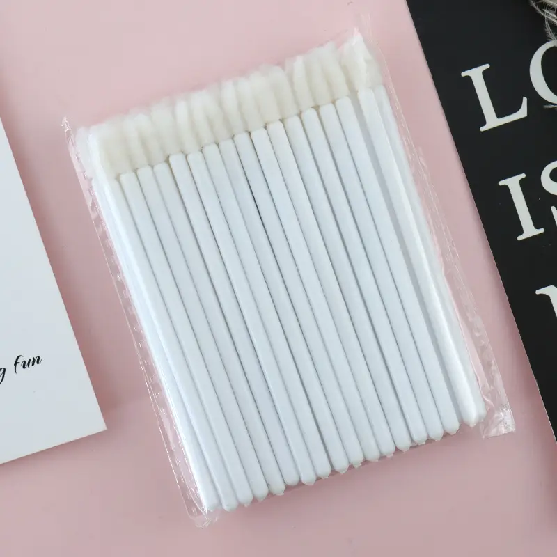 50 Pcs Solid Handle Eyelash Brush for Makeup - Image 7