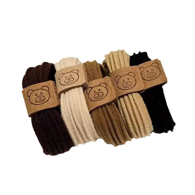 Korean Style Bear Head Rope Hair Bands for Women - Image 17