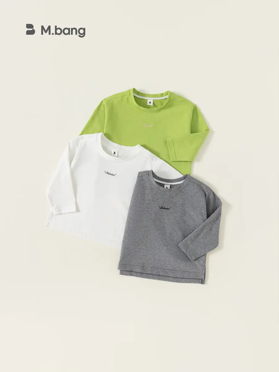 Mibang Boys Grey Long Sleeve T-Shirt - Image 4