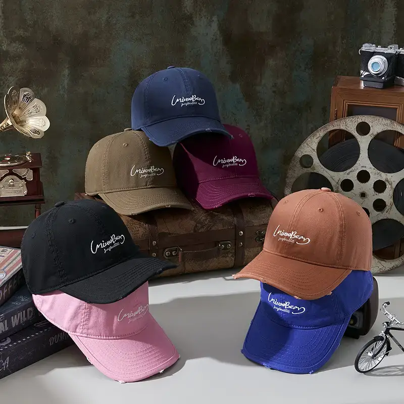 Black Vintage Personalized Baseball Cap for Women & Men - Image 11