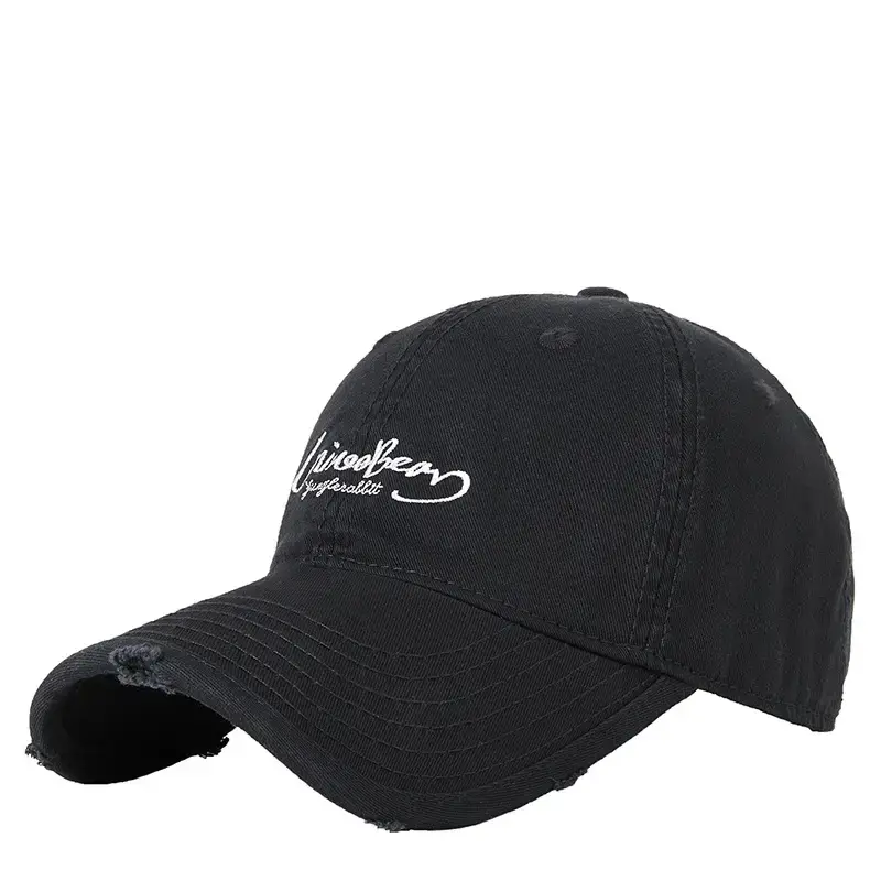 Black Vintage Personalized Baseball Cap for Women & Men - Image 13