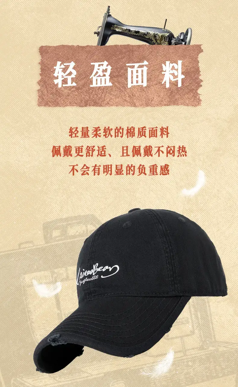Black Vintage Personalized Baseball Cap for Women & Men — feature 14