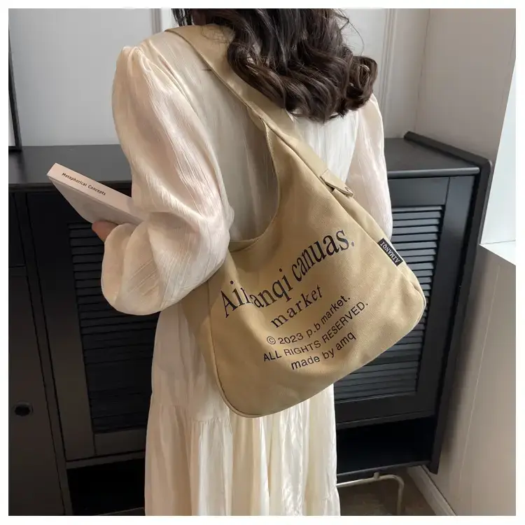 Light Blue Canvas Shoulder Bag for Women 2025 — feature 38