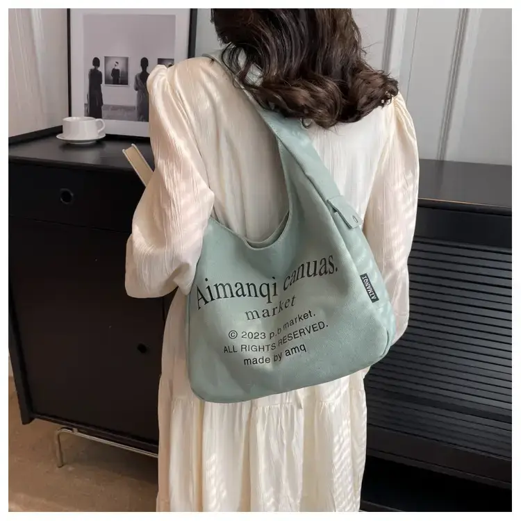 Light Blue Canvas Shoulder Bag for Women 2025 — feature 41
