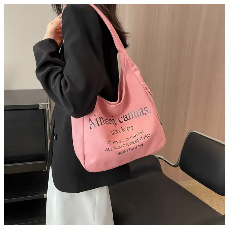 Light Blue Canvas Shoulder Bag for Women 2025 — feature 43