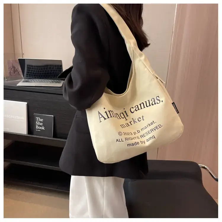 Light Blue Canvas Shoulder Bag for Women 2025 — feature 44