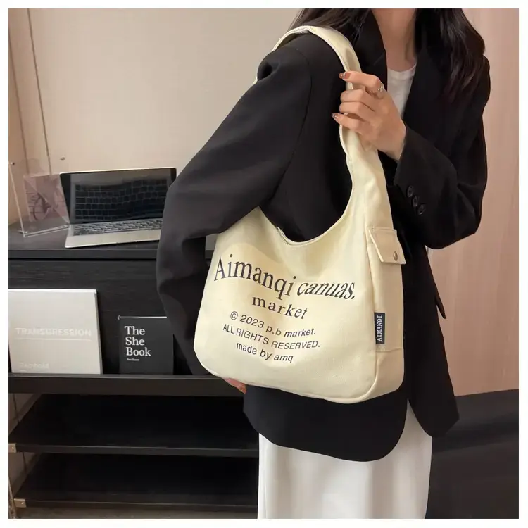 Light Blue Canvas Shoulder Bag for Women 2025 — feature 45