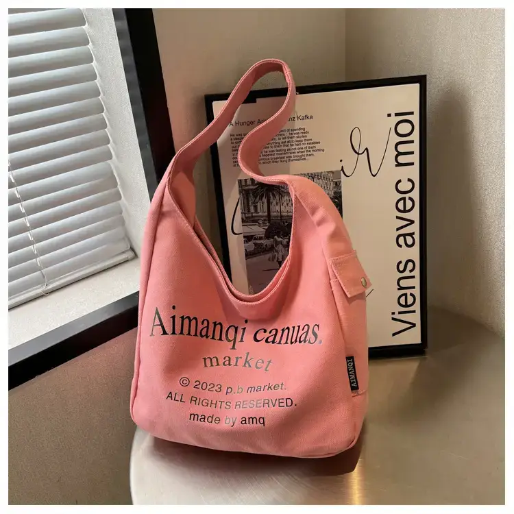 Light Blue Canvas Shoulder Bag for Women 2025 — feature 50