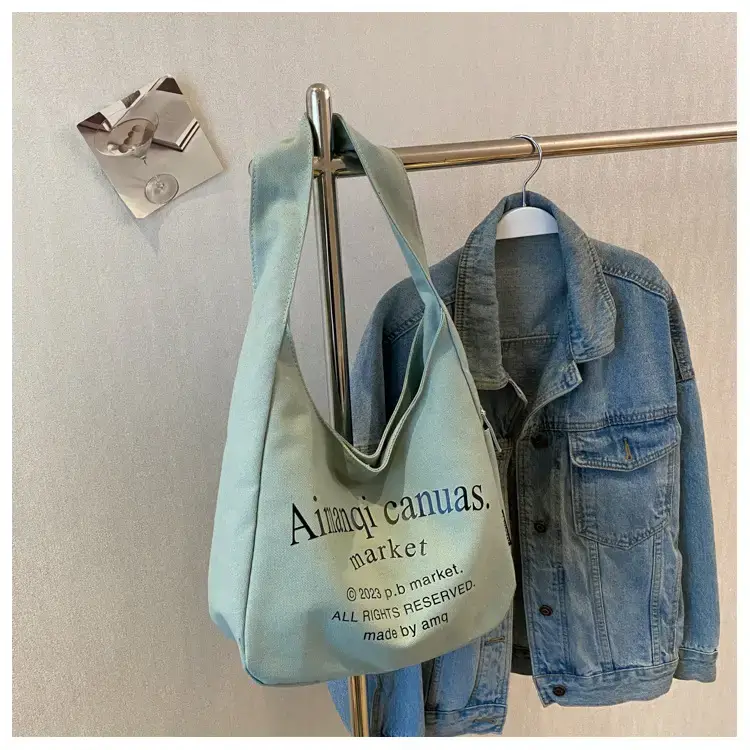 Light Blue Canvas Shoulder Bag for Women 2025 — feature 55