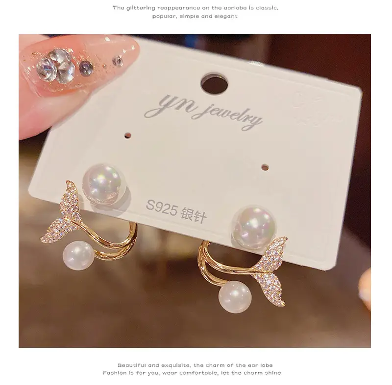 Long Diamond Encrusted Tassel Bow Earrings for Women — feature 31
