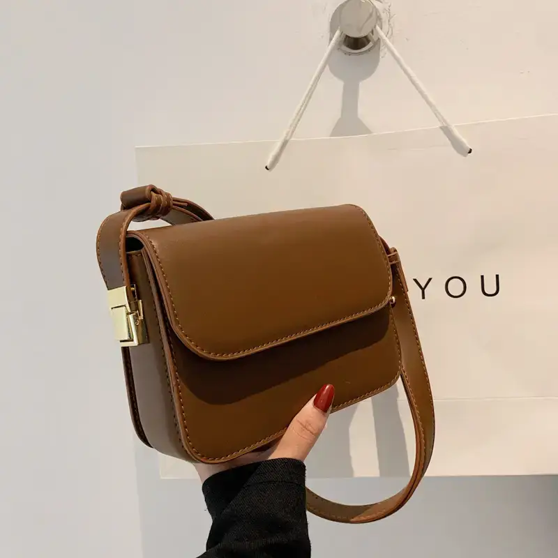 Brown Square Crossbody Bag for Women 2023 - Image 4
