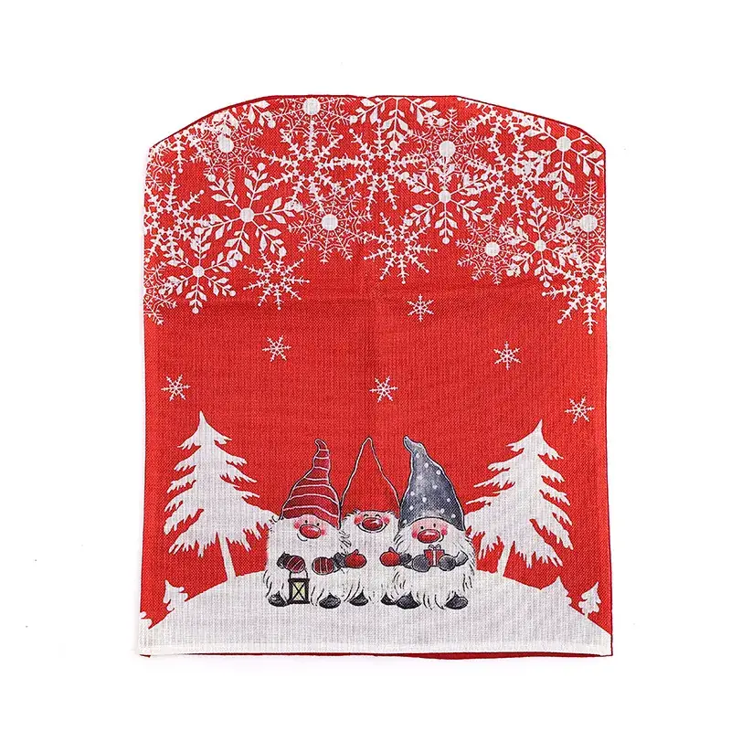 Christmas Snowflake Chair Cover 50g Cartoon Print - Image 18