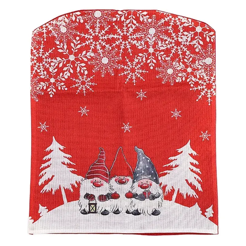Christmas Snowflake Chair Cover 50g Cartoon Print