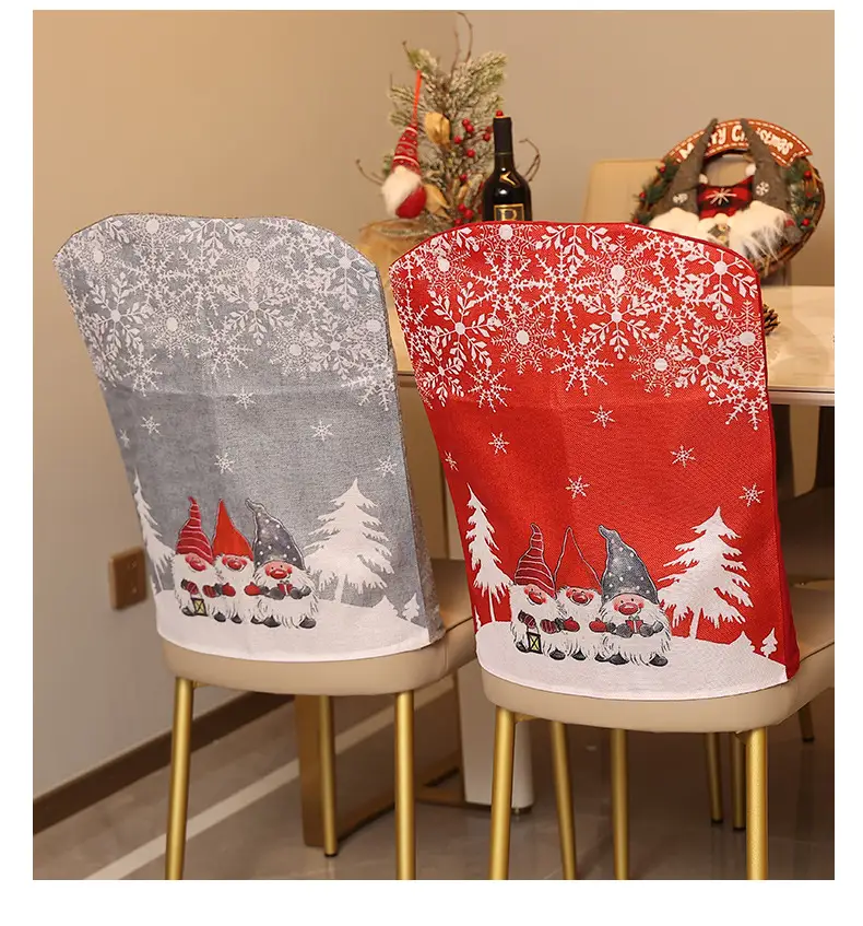 Christmas Snowflake Chair Cover 50g Cartoon Print — feature 2
