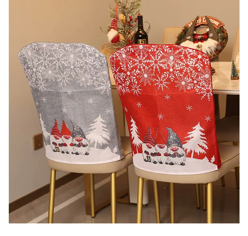 Christmas Snowflake Chair Cover 50g Cartoon Print — feature 7