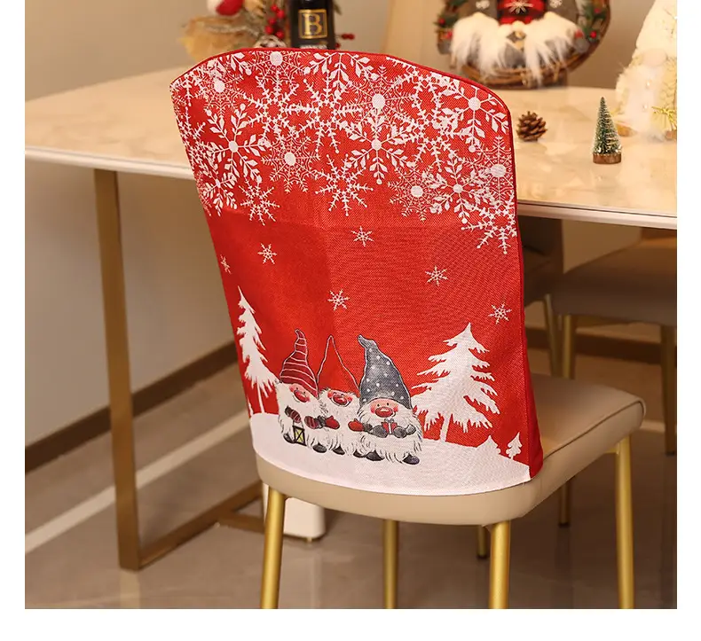 Christmas Snowflake Chair Cover 50g Cartoon Print — feature 8