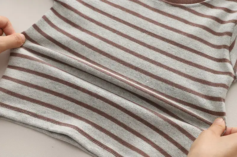 Boys' 3-Piece Western Suit Striped T-Shirt & Pants Set — feature 17