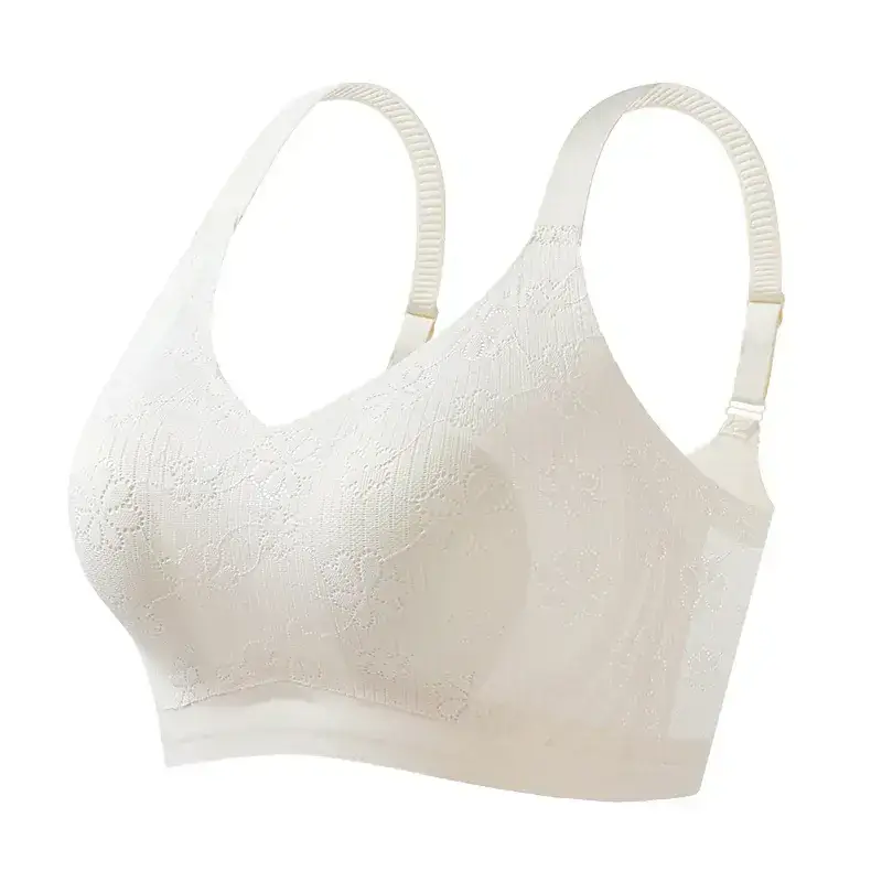 Tile Thin Rabbit Ears Breathable Soft Support Bra - Image 9