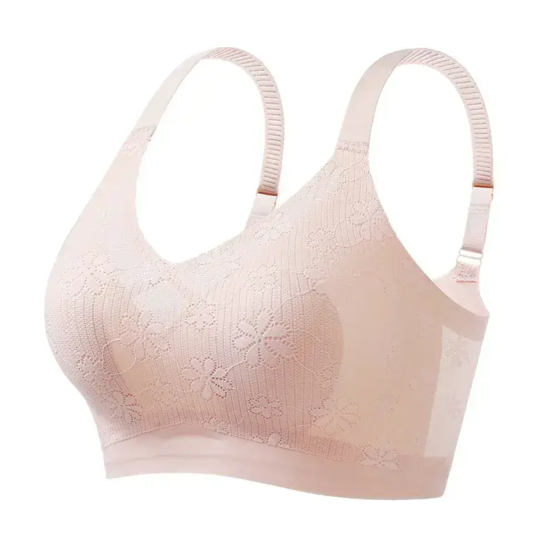 Tile Thin Rabbit Ears Breathable Soft Support Bra - Image 2
