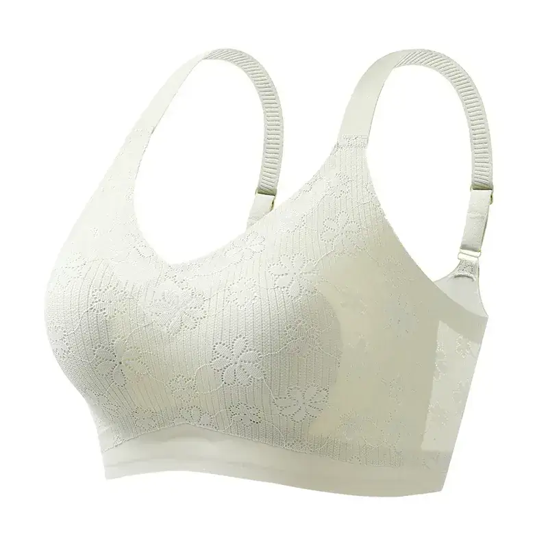 Tile Thin Rabbit Ears Breathable Soft Support Bra - Image 3