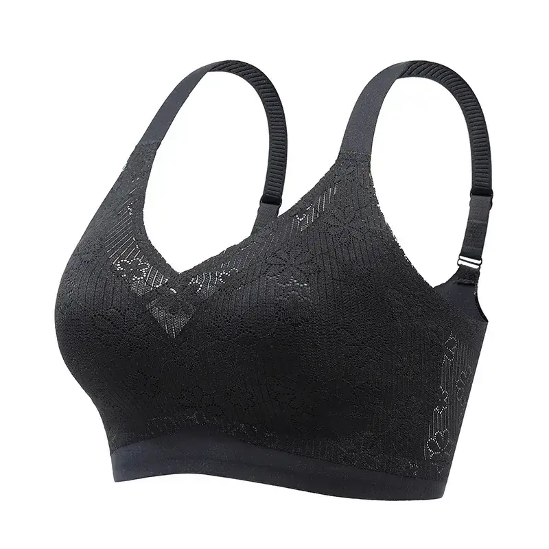Tile Thin Rabbit Ears Breathable Soft Support Bra - Image 4