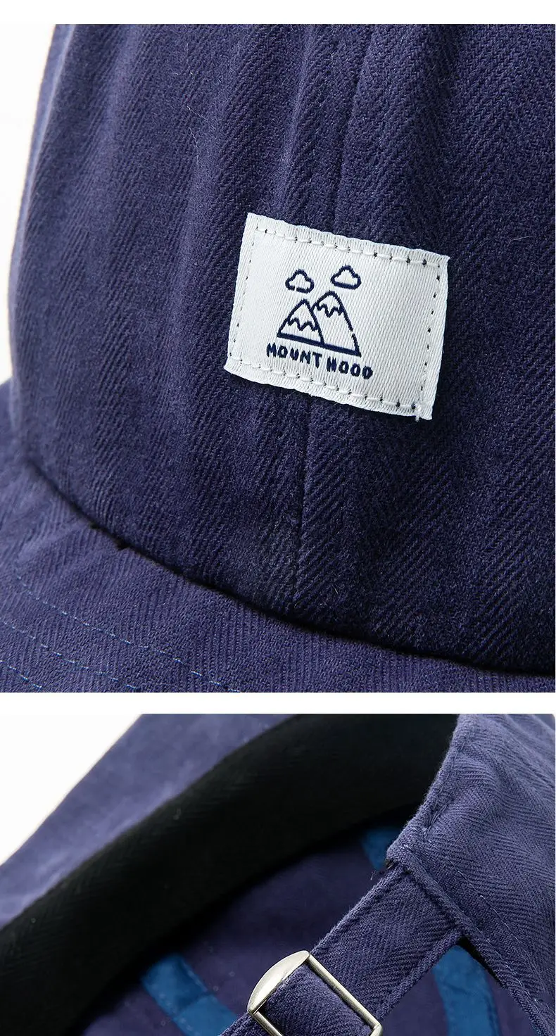 Red Vintage Baseball Cap for Men Women Patch Big Head Hat — feature 18