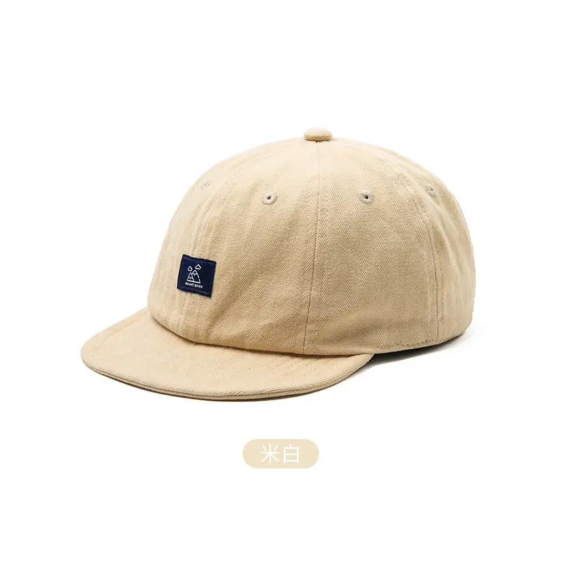 Red Vintage Baseball Cap for Men Women Patch Big Head Hat - Image 4