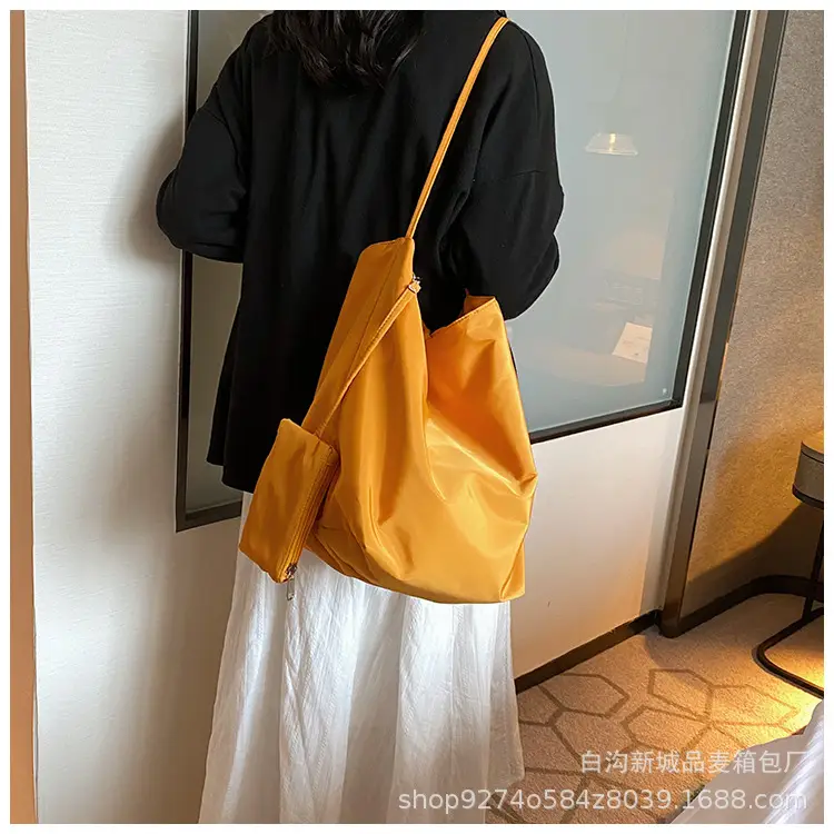 Women's Large Capacity Oxford Cloth Shoulder Bag Yellow — feature 18