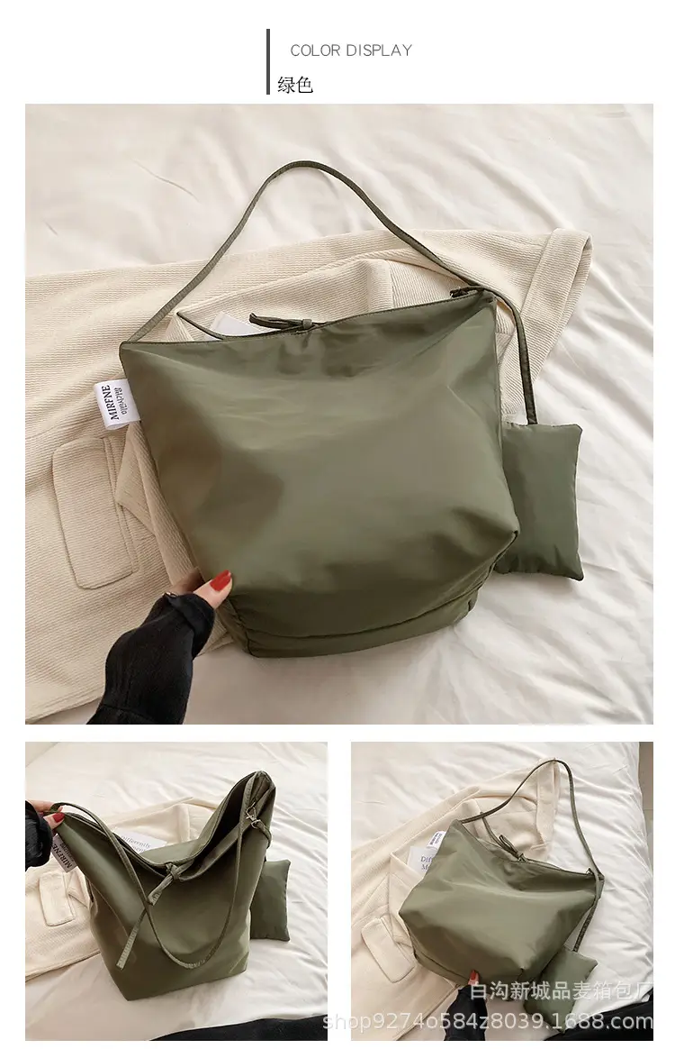 Women's Large Capacity Oxford Cloth Shoulder Bag Yellow — feature 8