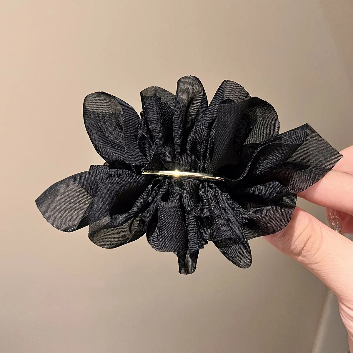 2024 Black Lace Hair Clip for Women Summer Back of Head Ponytail — feature 7