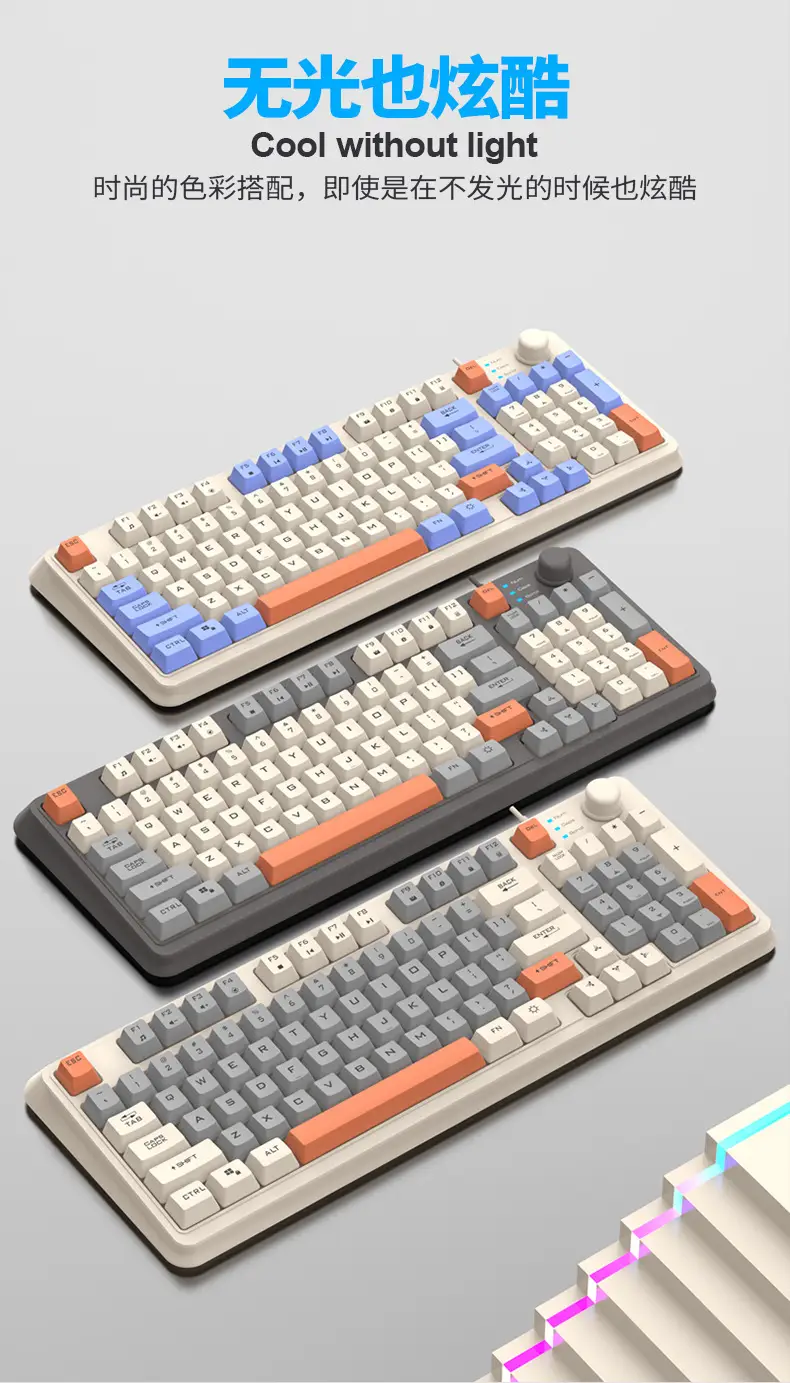 Xuan Silver Fox K82 Gaming Wired Keyboard Three-Color Luminous Mechanical Feel Desktop Computer Accessories Cross-Border Private Model — feature 14