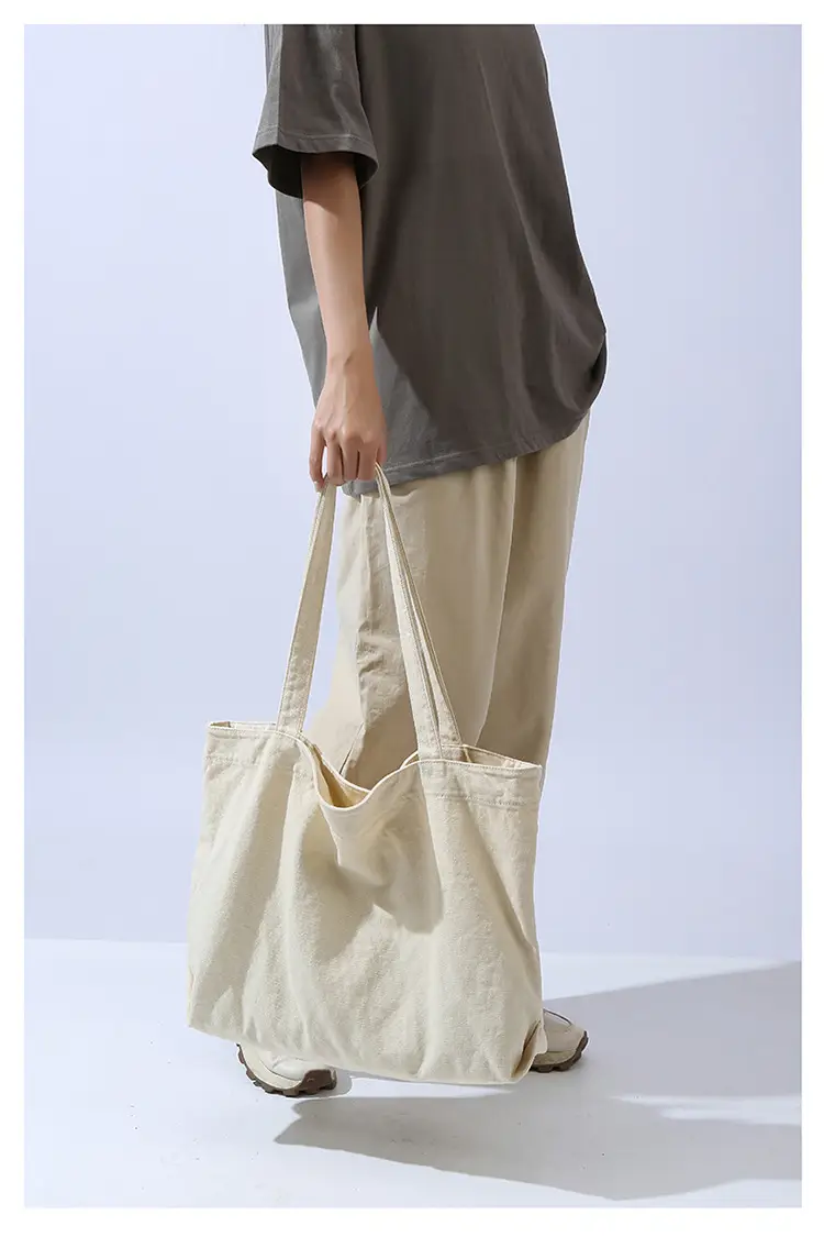Large Capacity Canvas Tote Bag Women Olive Green — feature 26