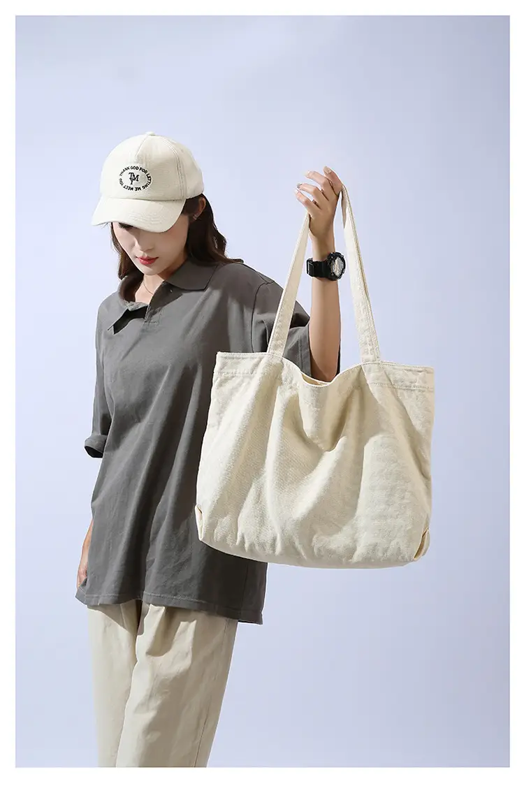 Large Capacity Canvas Tote Bag Women Olive Green — feature 27