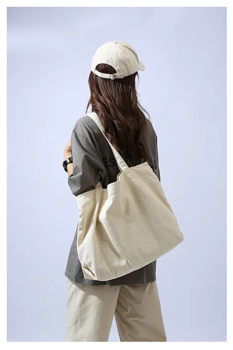 Large Capacity Canvas Tote Bag Women Olive Green — feature 29