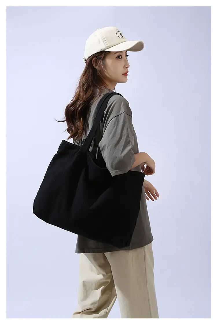 Large Capacity Canvas Tote Bag Women Olive Green — feature 32