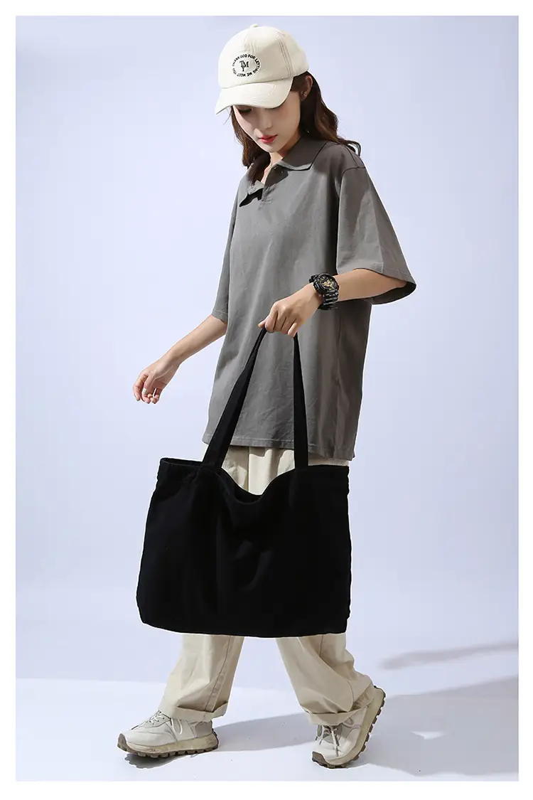 Large Capacity Canvas Tote Bag Women Olive Green — feature 35