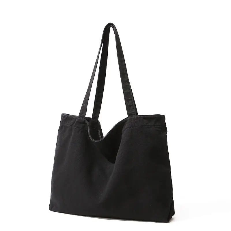 Large Capacity Canvas Tote Bag Women Olive Green - Image 2