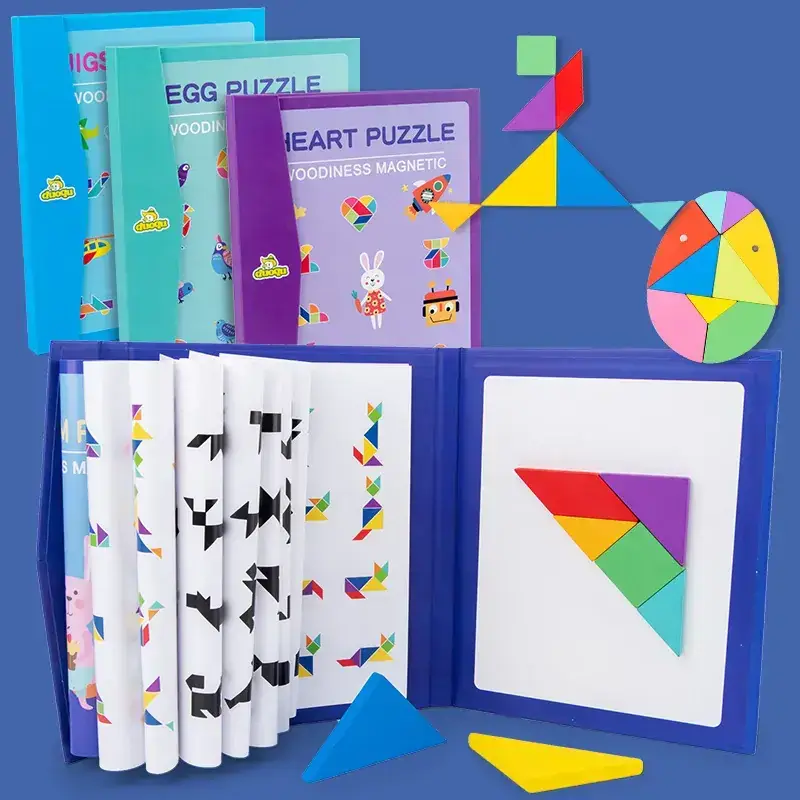 Children's Wooden Geometric Jigsaw Puzzle Educational Toy - Image 13