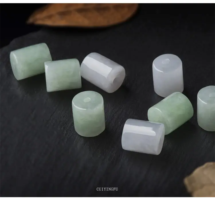 Jade Column Road Lutong Barrel Beads Ice Jade Loose Beads — feature 10