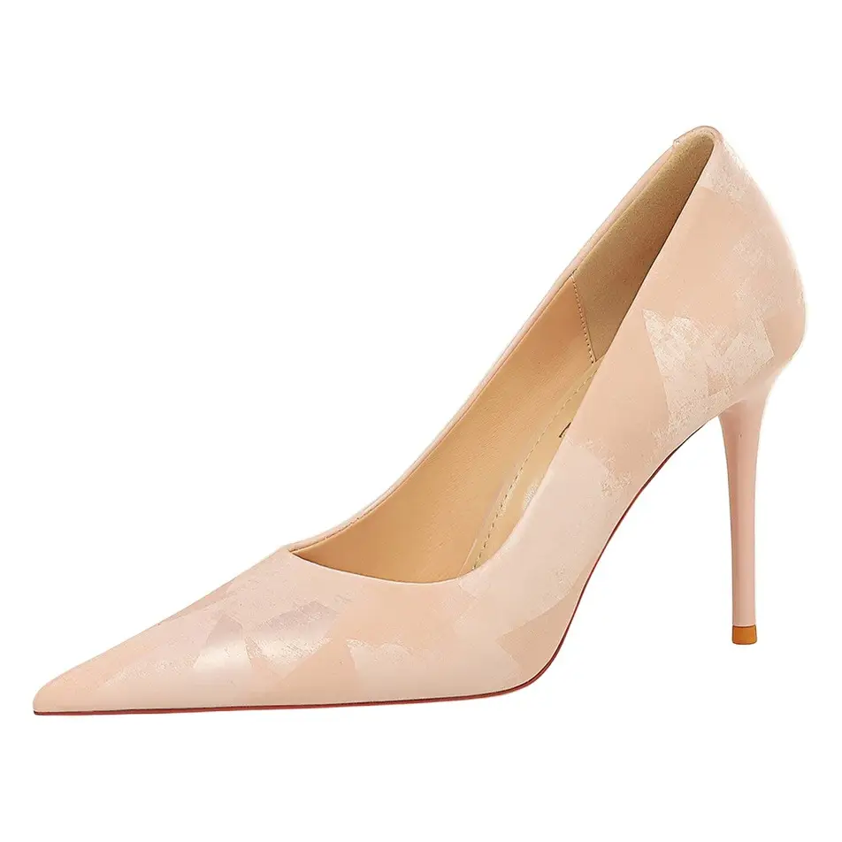Women's Light Blue Pointed High Heels