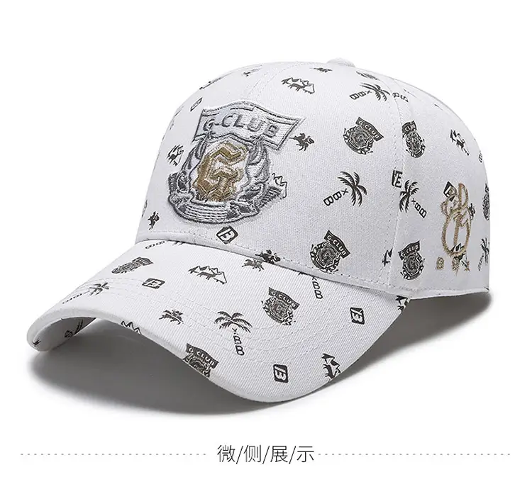 Black Unisex Baseball Cap with Full Print & Shield Design — feature 6