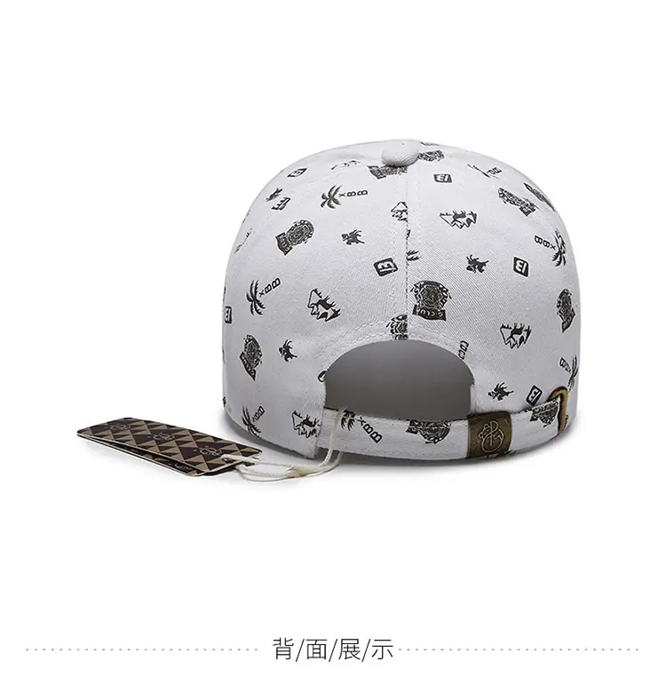 Black Unisex Baseball Cap with Full Print & Shield Design — feature 8