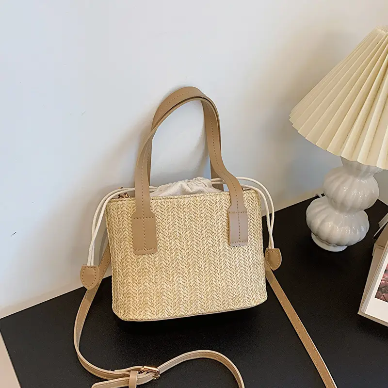 Woven Straw Shoulder Messenger Bag 2023 Summer - Image 7