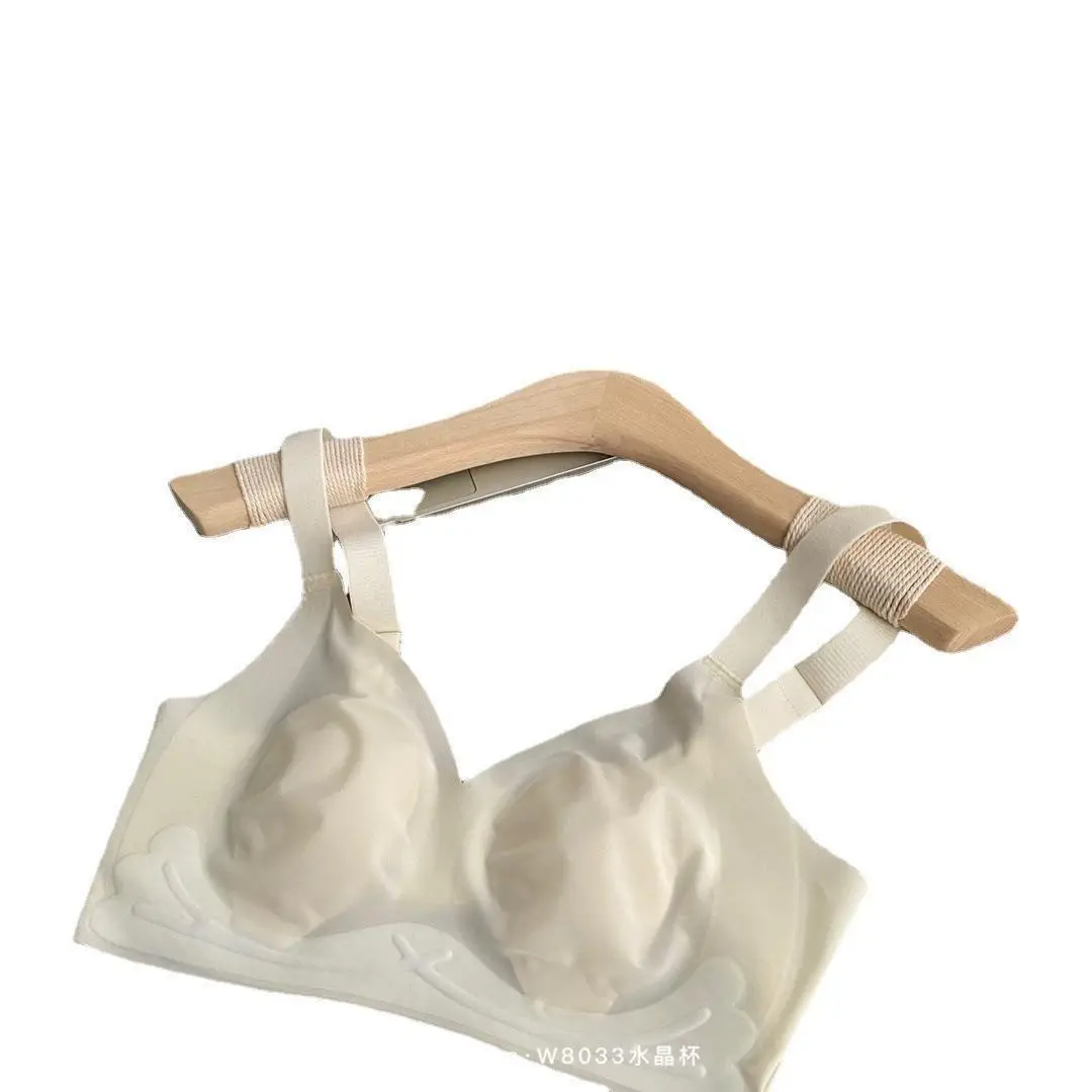 Jelly Mask Soft Support Underwear for Women Rabbit Ear Cup Breathable Soft Bra for Women