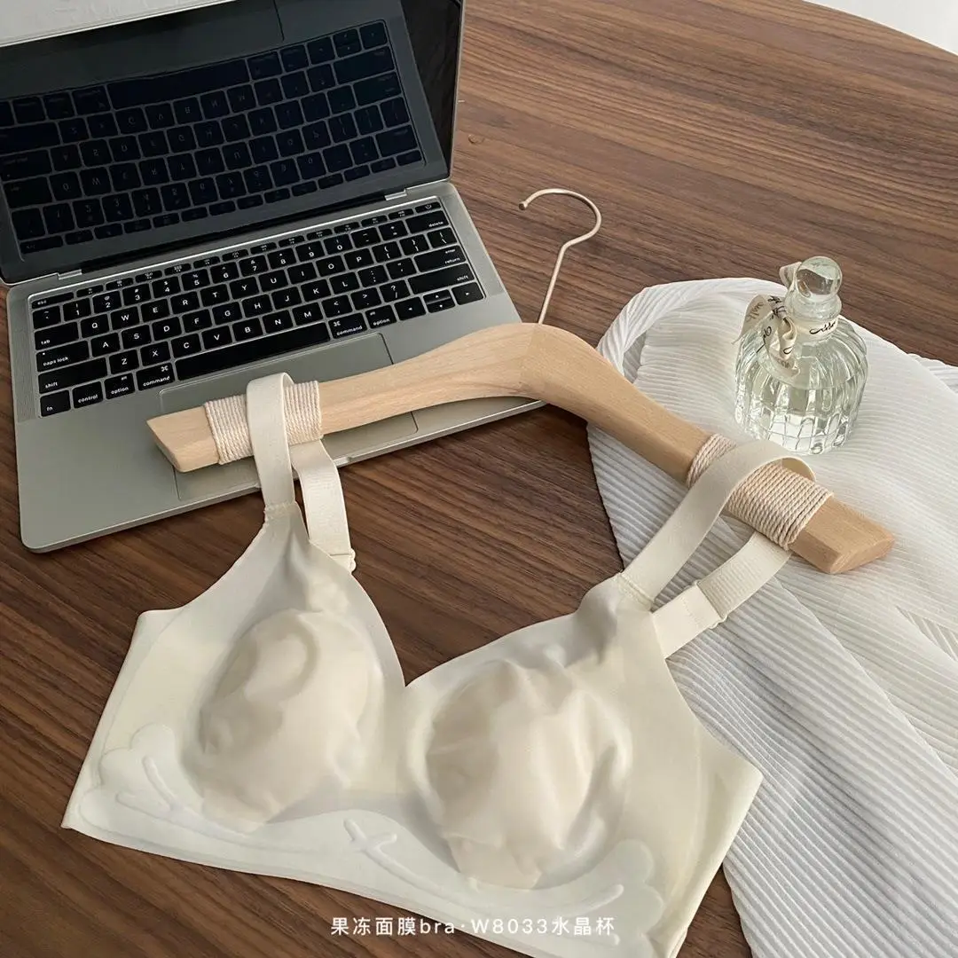 Jelly Mask Soft Support Underwear for Women Rabbit Ear Cup Breathable Soft Bra for Women