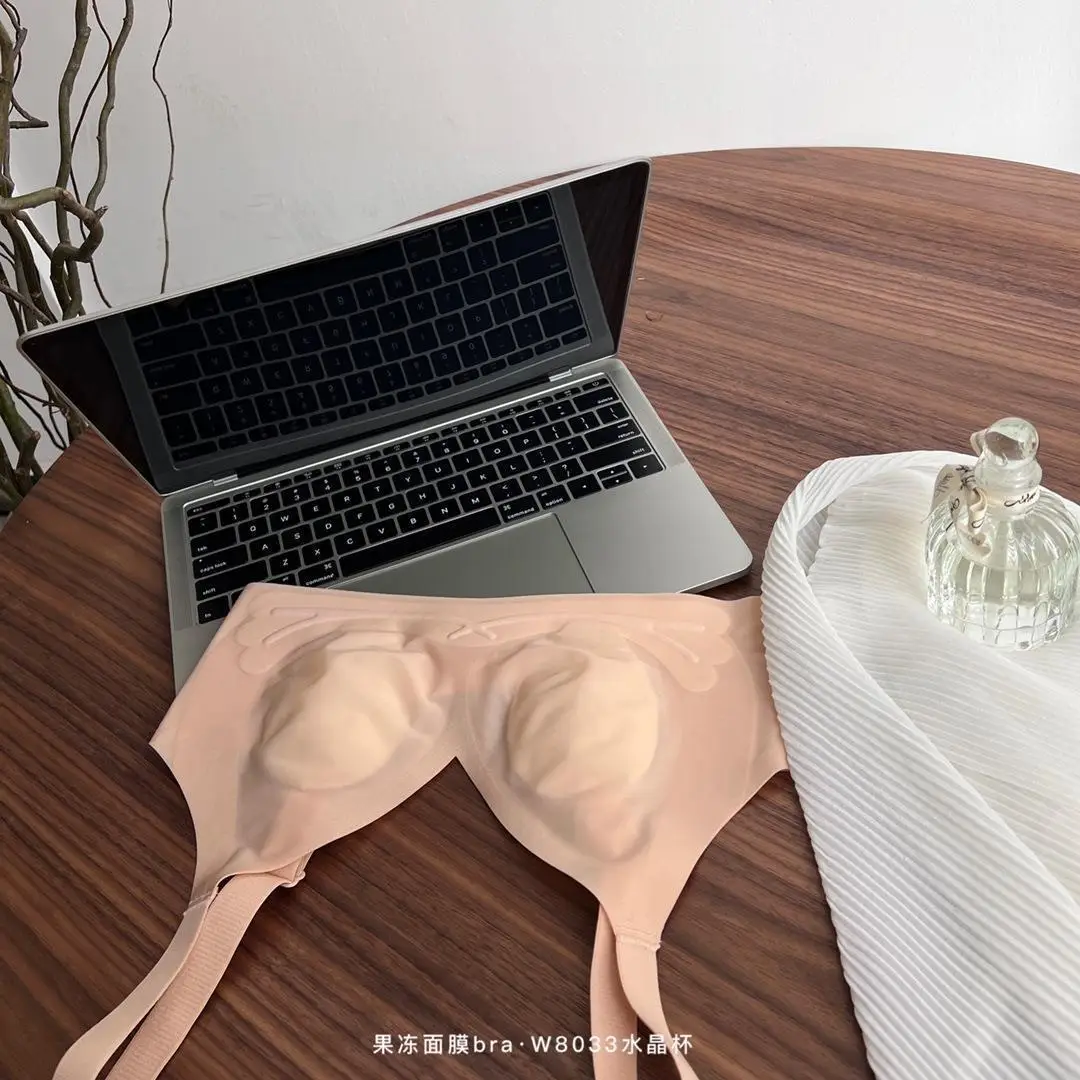 Jelly Mask Soft Support Underwear for Women Rabbit Ear Cup Breathable Soft Bra for Women