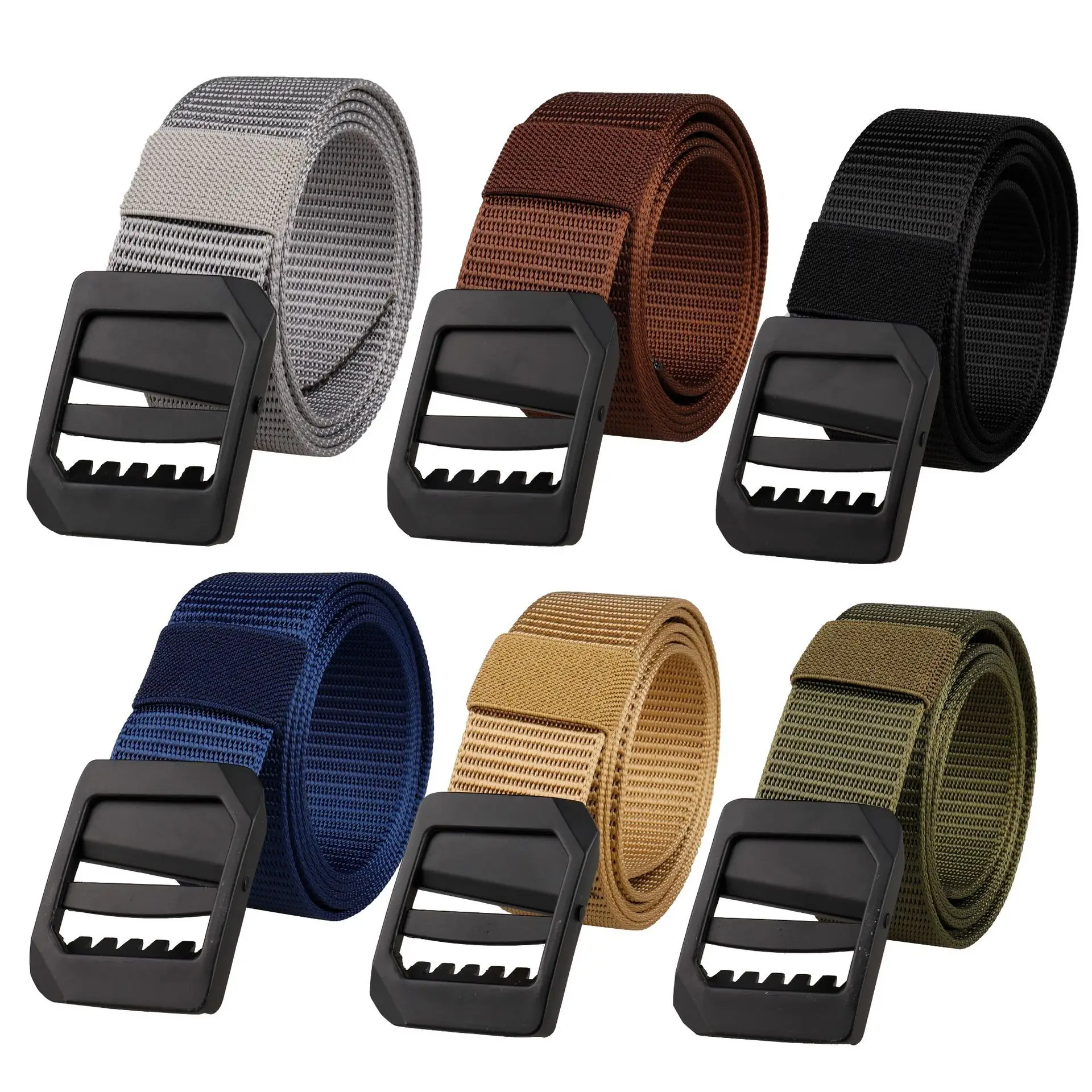Men's Japanese Buckle Nylon Tactical Belt Tan